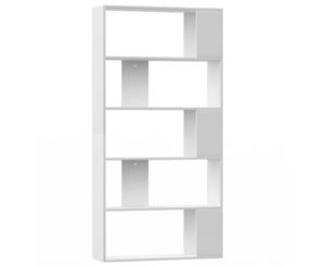 Book Cabinet/Room Divider White Chipboard Home Storage Display Rack