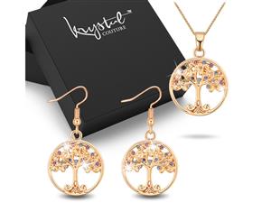 Boxed Acacia Tree Necklace and Earrings Set