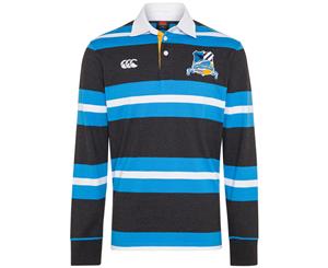 Canterbury Mens Utility Yarn Dye Long Sleeve Rugby Shirt - Vanta Black Marl