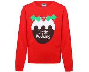 Christmas Shop Childrens/Kids Little Pudding Jumper (Red) - RW5832