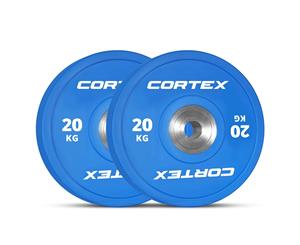 Cortex Competition 20kg Olympic Bumper Plate (Pair)