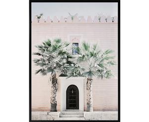 Door to Marrakesh canvas art print - 100x75 - Portrait - Black Shadow Box Frame