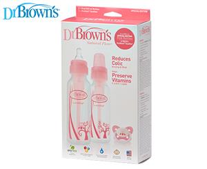 Dr Browns Narrow Neck Bottle Gift Set - Pink