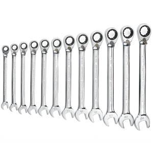 GEARWRENCH 12 Piece Metric Reversible Combination Ratcheting Spanner Set