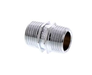 Hex Nipple Chrome Plated Brass Fitting 1/2 Inch Plumbing Water Irrigation