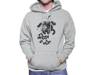 Krazy Kat Jump Men's Hooded Sweatshirt - Heather Grey