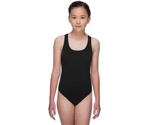 Maru Girls Solid Pacer Swimsuit Black