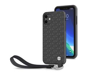 Moshi Altra Textured Protectiive Case w/ Wrist Strap For iPhone 11 - Shadow Black