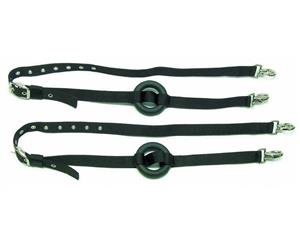 Nylon Rubber Ring Side Reins+Clips Adjustable For Training Lunging Horses