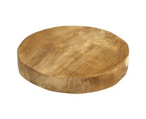 Round platter board  teak root