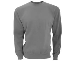 Sg Mens Long Sleeve Crew Neck Sweatshirt Top (Grey) - BC1066
