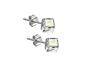 Sterling Silver MINI Cube Earrings featuring SWAROVSKI Crystals