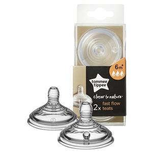 Tommee Tippee Closer To Nature Fast Flow Teats 2 Pack