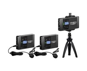 WS60COMBO COMICA UHF Wireless Microphone Dual Transmitter and Receiver Specifically Designed For Smartphones and Dslr Cameras UHF WIRELESS