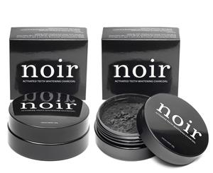 2 x Noir Activated Teeth Whitening Charcoal 30g