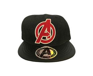 Avengers Baseball Cap Avenger Logo Official Marvel Comics Snapback - Black