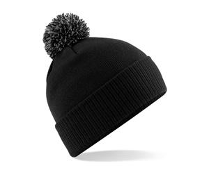Beechfield Girls Snowstar Duo Extreme Winter Hat (Black/Graphite Grey) - RW243