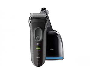 Braun 3050CC Rechargeable Shaver w/ Cleaning & Charging Station