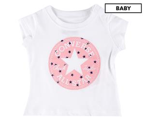 Converse Baby Print Filled Chuck Patch Tee / T-Shirt / Tshirt - White