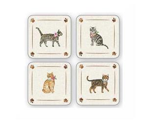 Cooksmart Cats On Parade Coasters Set of 4