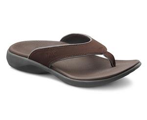 Dr Comfort Collin (Men's) Orthotics Thongs Sandals - Chocolate