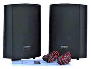 E-Lektron EWL5P Stereo passive Speaker pair incl. Wall bracket for indoor and outdoor - 5 &quot125W - Black