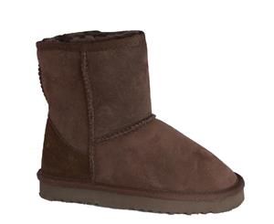 Eastern Counties Leather Childrens/Kids Charlie Sheepskin Boots (Chocolate) - EL127