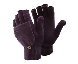 Floso Ladies/Womens Winter Capped Fingerless Magic Gloves (Purple) - GL225