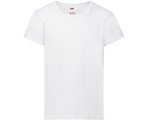 Fruit Of The Loom Girls Childrens Valueweight Short Sleeve T-Shirt (White) - BC323