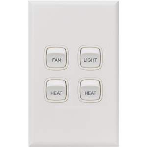 HPM Fan Light Heat x 2 4 Function Switch