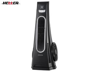 Heller Turbo Tower Fan w/ Remote Control - Black
