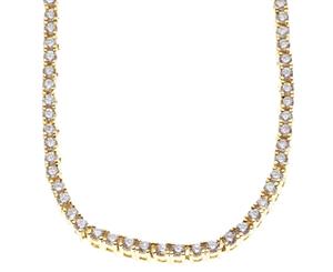 Iced Out Bling Zirconia Stainless TENNIS Chain - 4mm gold