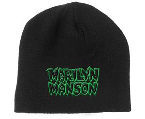 Marilyn Manson - Logo Men's Beanie Hat - Black