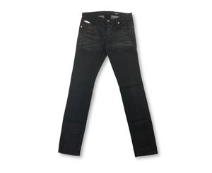Men's Just Cavalli Jeans In Black Coated Denim