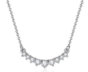 Mestige Lacey Necklace w/ Swarovski Crystals - Silver