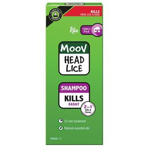 Moov Head Lice Shampoo 500Ml - Lice/Nits