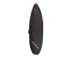 Ocean & Earth Aircon Heavy Weight Shortboard Cover - Black/Red