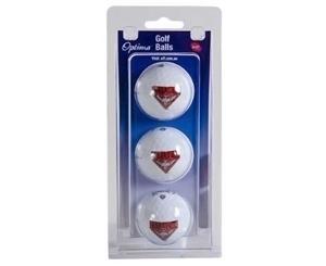 Official AFL Essendon Bombers Pack Of 3 Golf Balls White