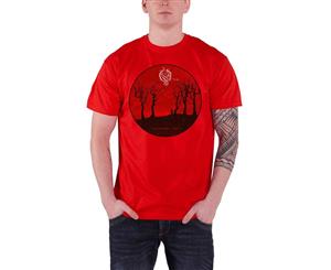 Opeth T Shirt Reaper Pale Communion Band Logo Official Mens - Red