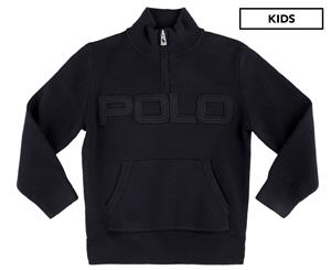 Polo Ralph Lauren Boys' Cotton Half Zip Sweater - Hunter Navy