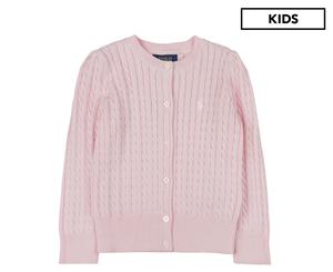 Polo Ralph Lauren Kids' Mini Cable Cardigan - Pink