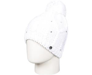 Roxy Clothing Womens/Ladies Shooting Star Fleece Lined Ski Beanie Hat - Bright White