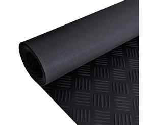 Rubber Floor Mat Anti-Slip 2x1m Checker Plate Home Carpet Protector