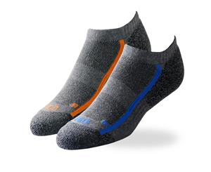 TEGO - Socks - Ankle - Cotton Comfort - Unisex - BG Orange Blue - 2 Pack