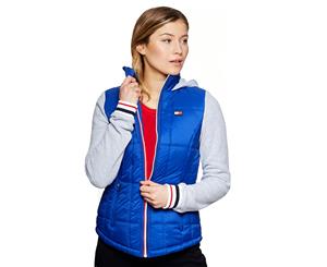Tommy Hilfiger Sport Women's Contrast Stitch Box Quilted Jacket - Lapis