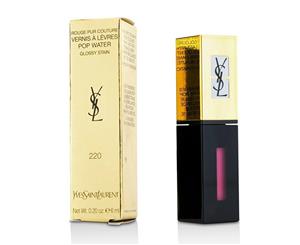 Yves Saint Laurent Rouge Pur Couture Vernis A Levres Pop Water Glossy Stain #220 Nude Steam 6ml/0.2oz