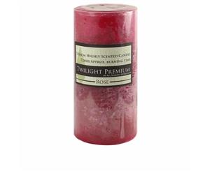 1pce 7x14cm Twilight Premium Scented Candle - Rose - Red