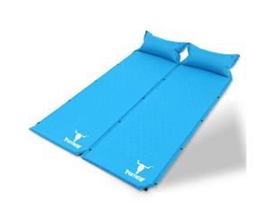 2 X Air Bed Self Inflating Mattress Sleeping Mat Camping Camp Hiking Joinable Bl