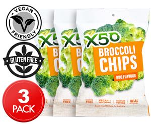 3 x X50 Broccoli Chips BBQ 60g