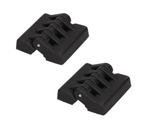 AB Tools Pack 2 Black Polymide Hinge Reinforced Plastic 48x49mm Italian Concealed Fixing